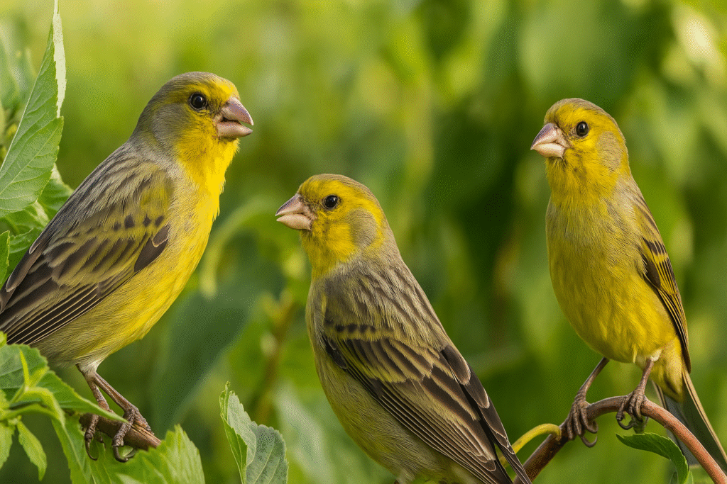 canario selvagem serinus canarius